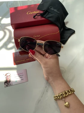 عینک آفتابی فریم فلزی Cartier