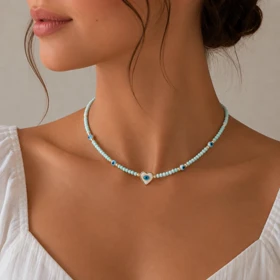 گردنبند زنانه مدل Ne1406 (سبز)