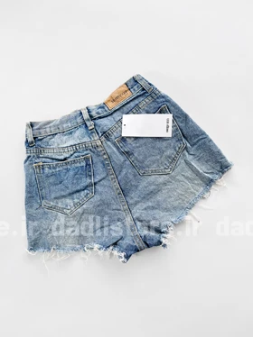 شورتک کوتاه جین پاچه ریش