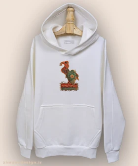 هودی مردانه و زنانه طرح دریاچه ارومیه تلفیق با هنر فرش ایرانی