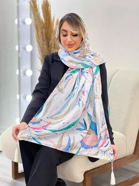 شال طرح برگ سوزنی