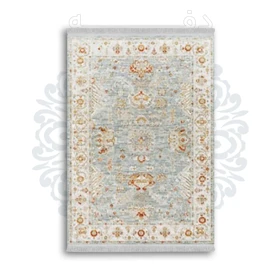 *جدید* فرشینه از جنس پارچه شانل مخمل ترک طرح فانتزی برند دفه کد 1655