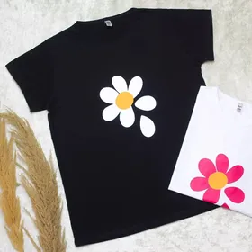 تیشرت نخ پنبه گل کد 653
