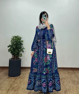 پیراهن بلند دکمه دار شرمیلا