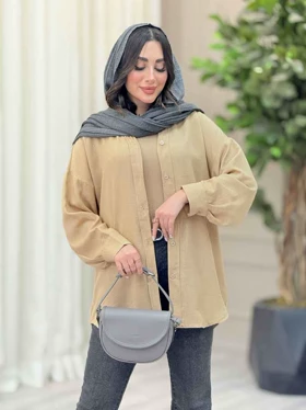 شومیز جلو دکمه شیوا