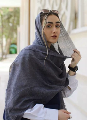 شال لینن طرحدار شاین 20634