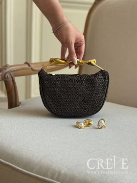 کیف هلالی طرح بافت