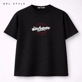 تیشرت باکسی صد درصد پنبه طرح تایپوگرافی | فیت آزاد با کیفیت پریمیوم | کد 1419