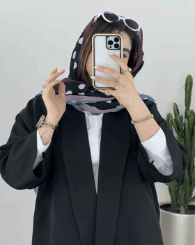 کت مزونی یقه شالی(1)کد3457