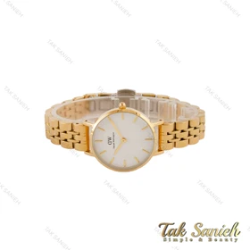 ساعت دنیل ولینگتون زنانه طلایی صفحه سفید DW-4941-L