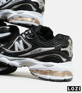 کفش کتانی مردانه و زنانه مشکی نقره ای NEW BALANCE 1064