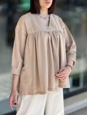 مانتو عروسکی الیاف طبیعی کوک و دوک کد 507