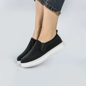 کفش اسپرت و راحتی زنانه و دخترانه بغل کش رنگ مشکی کد M975