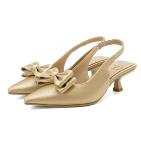 کفش مجلسی زنانه پاشنه‌دار 3 سانت مدل sandal valentino _ 4003p