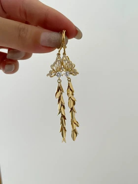 گوشواره پروانه ای آویز Nibro