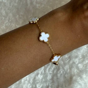 ست گردنبند و دستبند و گوشواره ونکلیف آبکاری استیل