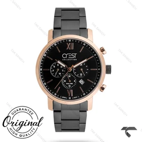 ساعت کرست مردانه 6268-4 صفحه مشکی Crest-10880-G