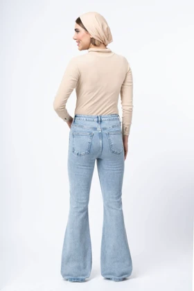 شلوار دمپا بوت کات جین دخترانه