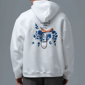 هودی طرح زین برند SAW رنگ سفید 139