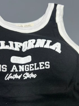 تاپ کاپ‌دار پنبه 4 طرح (مشکی)