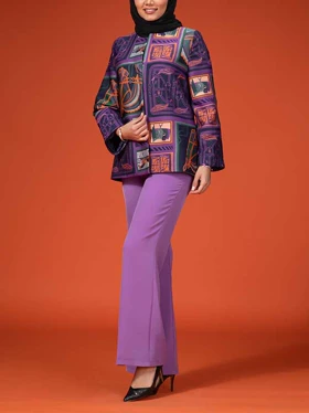 شلوار زنانه پارچه ای کرپ کنزو از بالا کشاد ریزشی کلاسیک پرستا