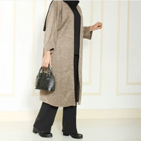 مانتو زنانه بلند بیسکویتی عیدانه