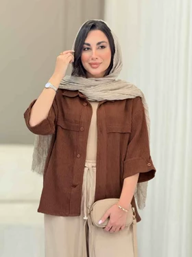 مانتو آستین پاکتی جلو ژیله
