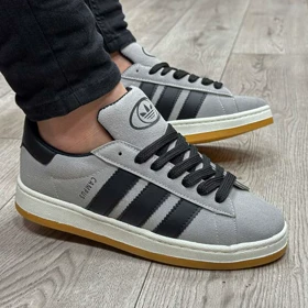کفش و کتانی مردانه مدل ADIDAS_CAMPUS آدیداس کامپوس رنگ طوسی مشکی