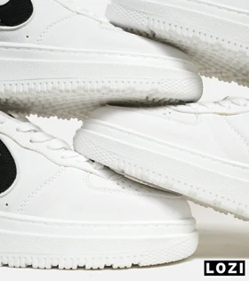 کفش مردانه و زنانه سفید مشکی NIKE AIR FORCE