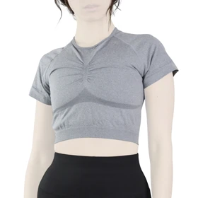 نیم‌تنه ورزشی زنانه جیم شارک مدل 9258 طوسی تیره