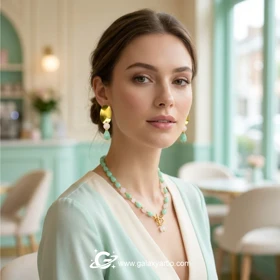 گوشواره سنگی پاستل