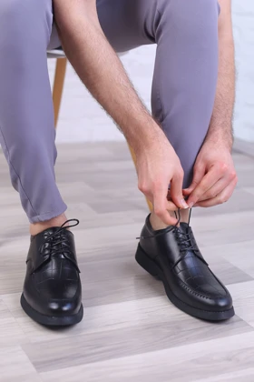 کفش چرم مردانه مجلسی کویری