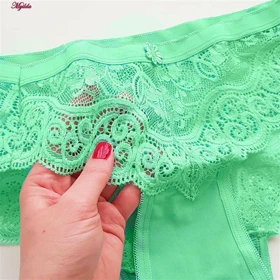 ست شورت و سوتین فنردار سبز پانیذ کد 9015