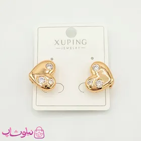 گوشواره دخترانه ژوپینگ قلبی دو طرفه