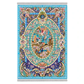 فرشینه از جنس پارچه هازان مخمل ترک طرح سنتی و مدرن برند دفه کد DAMG636