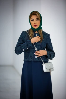 مانتو 2 پی اس ژاکارد مصری