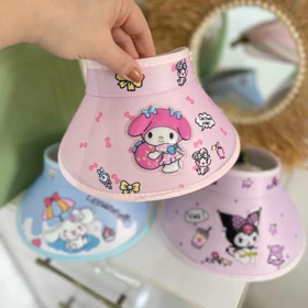 کلاه آفتابگیر (نقابدار) چراغدار کرومی و دوستان - وارداتی (ملودی (صورتی))