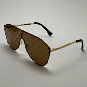 عینک آفتابی و شب فریم لس فندی FENDI قهوه ای کد 2