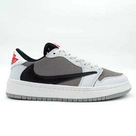 کتانی ترویس سفید طوسی کد 6855