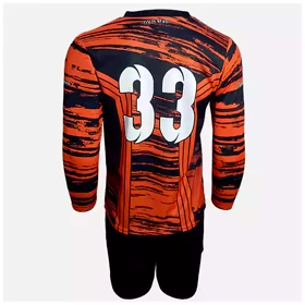 پیراهن و شورت دروازه بانی مشکی نارنجی