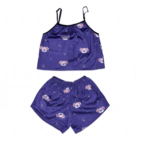 ست تاپ و شلوارک طرح کوالا 216