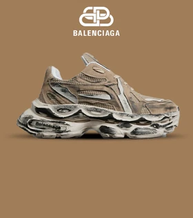 کفش کتانی مردانه و زنانه کرم Balenciaga مدل 7022