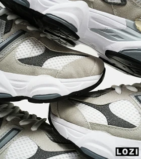 کفش کتانی مردانه و زنانه سفید طوسی NEW BALANCE 9060