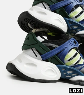 کفش کتانی مردانه و زنانه مشکی آبی لیمویی ADIDAS performance x9000l4