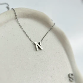 گردنبند استیل حروف سه بعدی