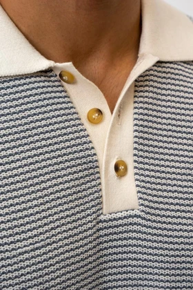 پلوشرت بافت آستین کوتاه مردانه