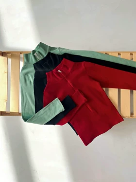 بلوز نیم زیپ - کد 966