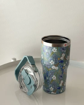 تراول ماگ 600 میل گل‌دار سیتارایوری _ SITARAYURI