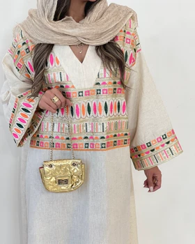 کفتان لینن و سوزن دوزی