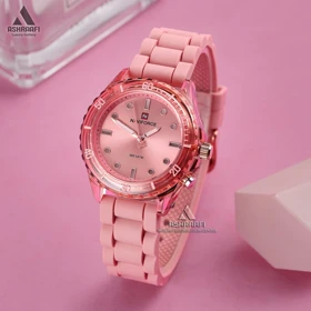 ساعت نیوی فورس صورتی Naviforce NF7115P